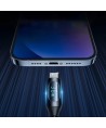 Wozinsky WUCLC2 Lightning - USB-C 36W 480Mb/s cable 2m with display - black
