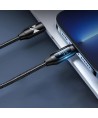 Wozinsky WUCLC2 Lightning - USB-C 36W 480Mb/s cable 2m with display - black