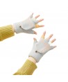 Women's/children's winter phone gloves - gray
