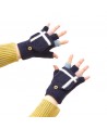 Women's/children's winter phone gloves - black