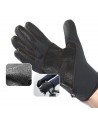 Anti-slip winter phone sports gloves (size XL) - black