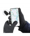Anti-slip winter phone sports gloves (size XL) - black