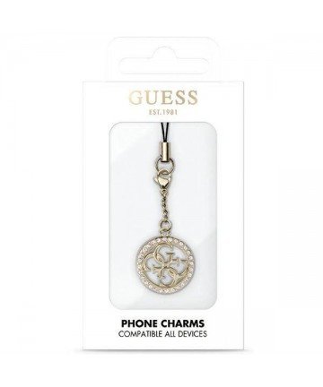 Guess case GUCPM4DRD Phone Strap 4G Rhinestone Charm