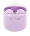 Guess GUTWST26PSU TWS Bluetooth headphones + docking station - purple Classic EST Logo
