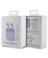 Guess GUTWST26PSU TWS Bluetooth headphones + docking station - purple Classic EST Logo