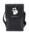 Karl Lagerfeld Case KLWBSAKHPCK Handbag - Black Saffiano Monogram Choupette