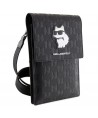 Karl Lagerfeld Case KLWBSAKHPCK Handbag - Black Saffiano Monogram Choupette