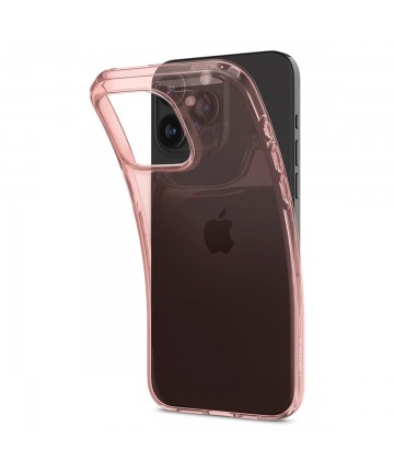 Spigen Crystal Flex Case for iPhone 15 Pro Max - Pink/Transparent