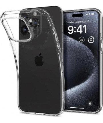 Spigen Liquid Crystal iPhone 15 Pro Case - Clear