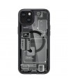 Spigen Ultra Hybrid Mag Case with MagSafe for iPhone 15 Plus - Dark Gray (Zero One Pattern)