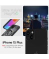 Spigen Ultra Hybrid Mag Case with MagSafe for iPhone 15 Plus - Dark Gray (Zero One Pattern)