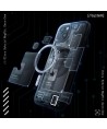 Spigen Ultra Hybrid Mag Case with MagSafe for iPhone 15 Plus - Dark Gray (Zero One Pattern)