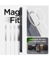 Spigen Ultra Hybrid Mag Case with MagSafe for iPhone 15 Plus - Dark Gray (Zero One Pattern)