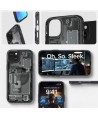 Spigen Ultra Hybrid Mag Case with MagSafe for iPhone 15 Plus - Dark Gray (Zero One Pattern)