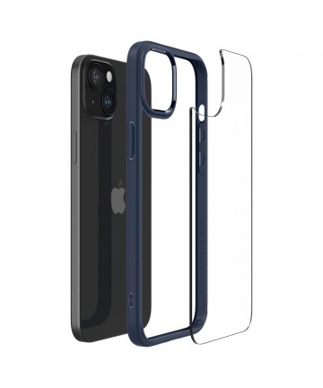 Spigen Ultra Hybrid iPhone 15 Plus Case - Dark Blue
