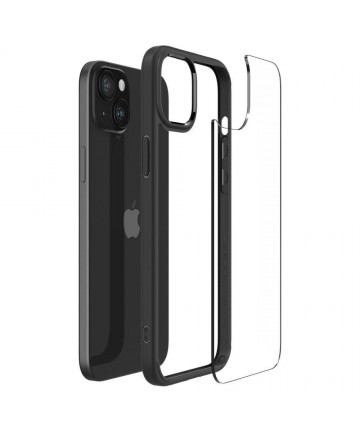 Spigen Ultra Hybrid iPhone 15 Plus Case - Matte Black