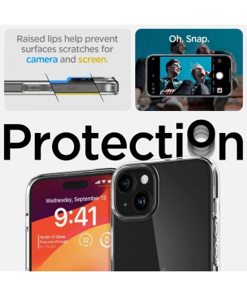 Spigen Liquid Crystal iPhone 15 Plus Case - Clear