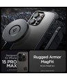 Spigen Rugged Armor Mag Case with MagSafe for iPhone 15 Pro Max - Matte Black