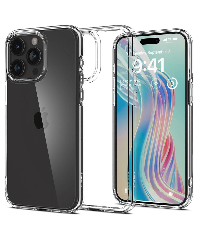 Spigen Crystal Hybrid Case for iPhone 15 Pro Max - Clear