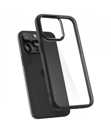 Spigen Crystal Hybrid iPhone 15 Pro Case - Black