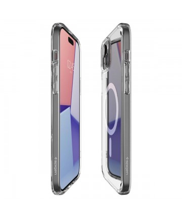 Spigen Crystal Hybrid MagSafe iPhone 15 Plus Case - Clear