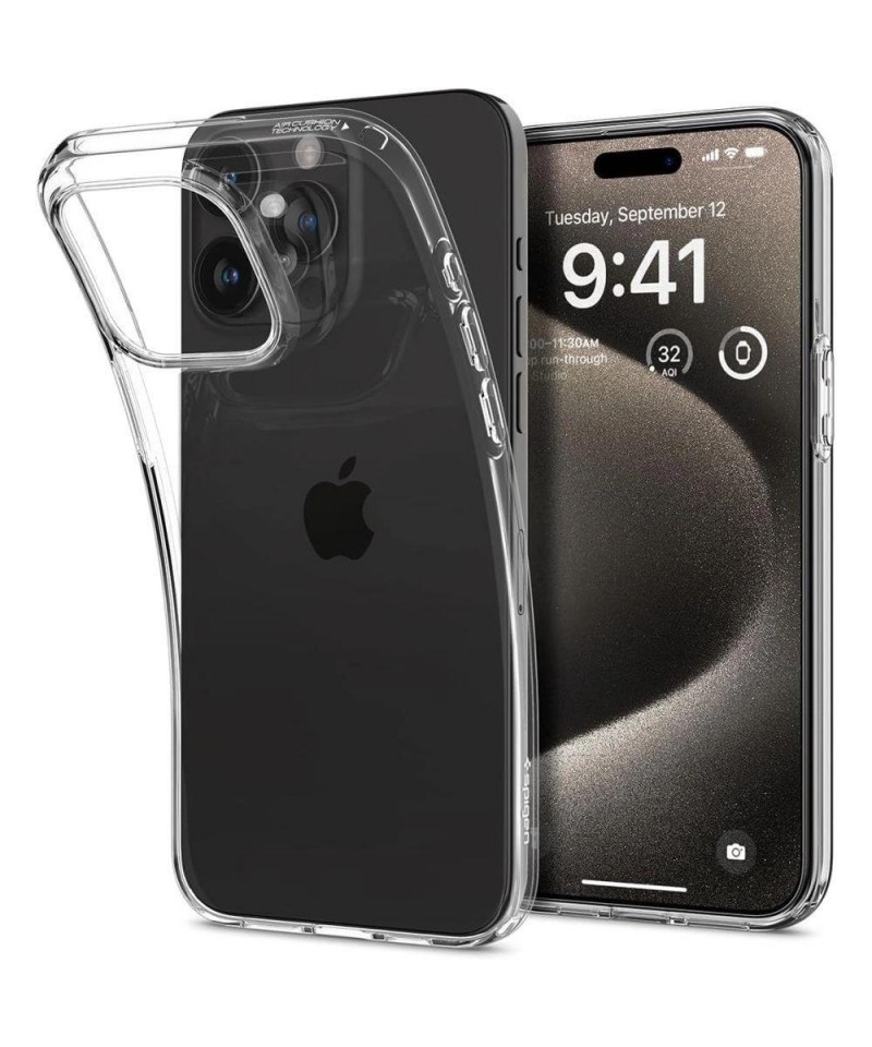 Spigen Liquid Crystal Case for iPhone 15 Pro Max - Clear