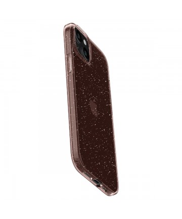 Spigen Liquid Crystal Glitter iPhone 15 Plus Case - Pink/Clear
