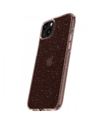 Spigen Liquid Crystal Glitter iPhone 15 Plus Case - Pink/Clear