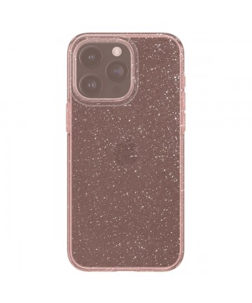 Spigen Liquid Crystal Glitter iPhone 15 Pro Max Case - Pink/Clear