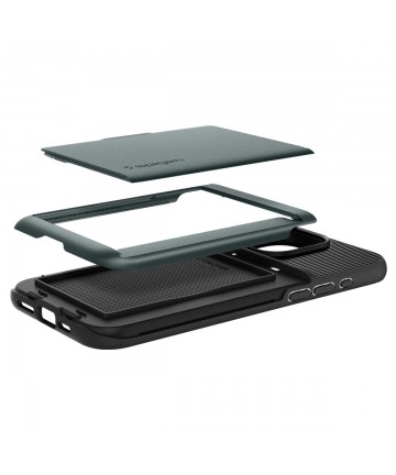 Spigen Slim Armor CS Case for iPhone 15 Pro Max - Dark Green