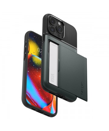 Spigen Slim Armor CS Case for iPhone 15 Pro Max - Dark Green