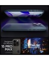 Spigen Thin Fit iPhone 15 Pro Max Case - Black Metal
