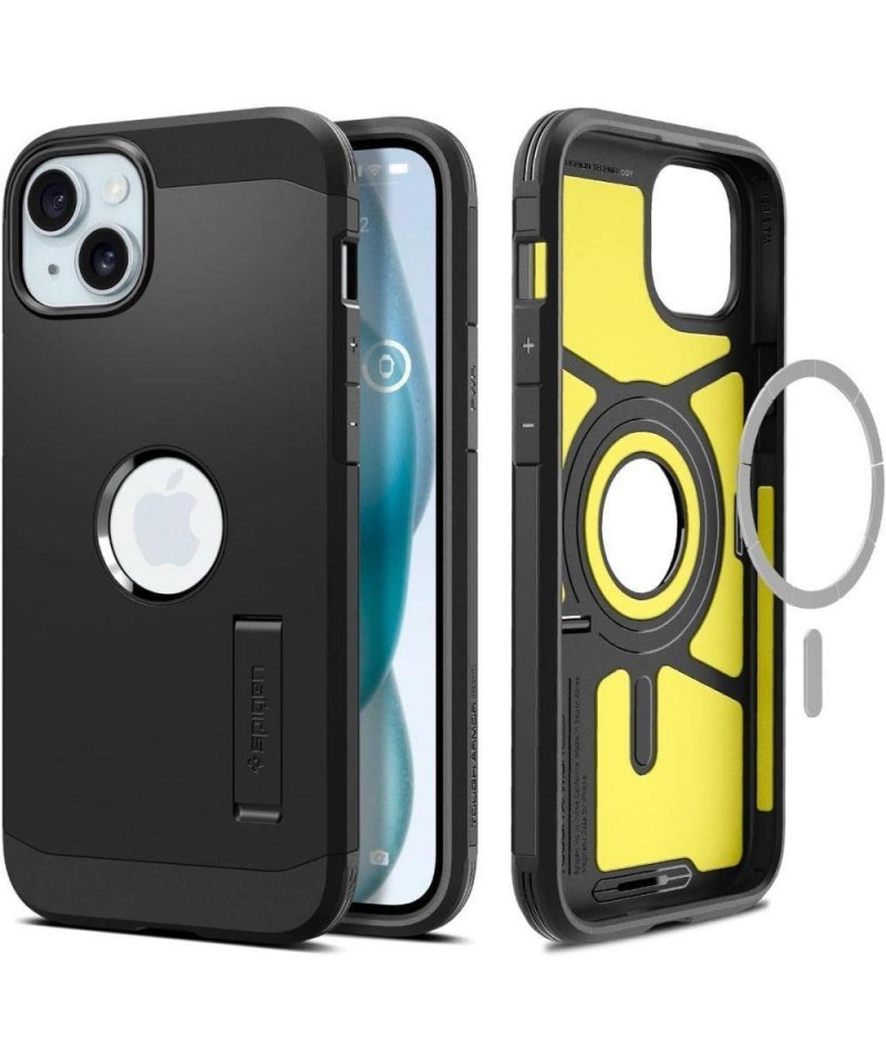Spigen Tough Armor MagSafe case for iPhone 15 - black