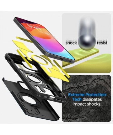 Spigen Tough Armor MagSafe case for iPhone 15 - black