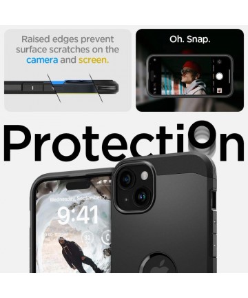 Spigen Tough Armor MagSafe case for iPhone 15 - black