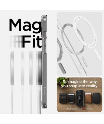 Spigen Ultra Hybrid Mag Case with MagSafe for iPhone 15 Plus - Black