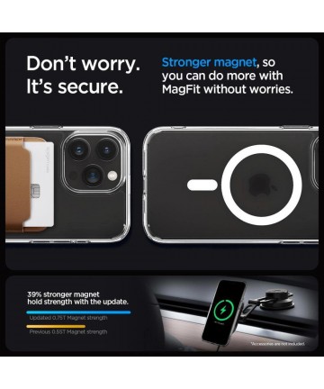 Spigen Ultra Hybrid Mag Case with MagSafe for iPhone 15 Pro - Clear Matte