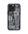 Spigen Ultra Hybrid Mag Case with MagSafe for iPhone 15 Pro - Dark Gray (Zero One Pattern)