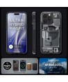 Spigen Ultra Hybrid Mag Case with MagSafe for iPhone 15 Pro - Dark Gray (Zero One Pattern)
