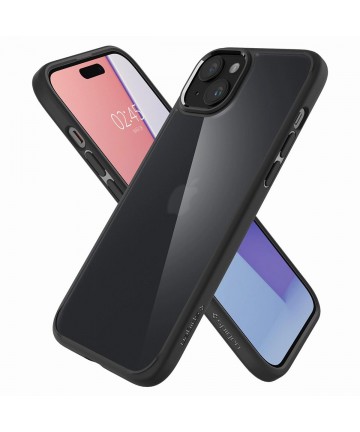 Spigen Ultra Hybrid iPhone 15 Plus Case - Black
