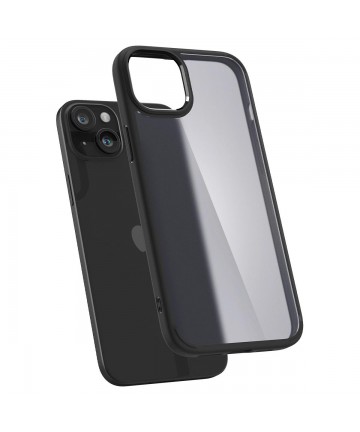 Spigen Ultra Hybrid iPhone 15 Plus Case - Black