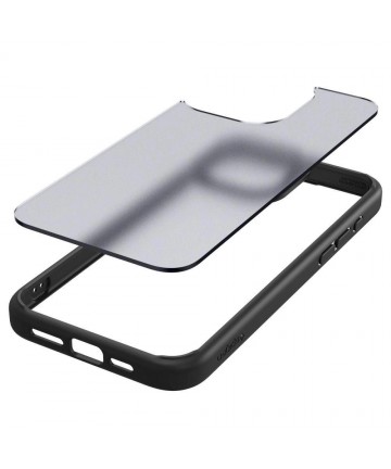 Spigen Ultra Hybrid iPhone 15 Pro Max Case - Clear Black