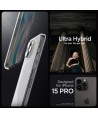 Spigen Ultra Hybrid iPhone 15 Pro Case - Clear Matte