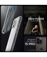 Spigen Ultra Hybrid iPhone 15 Pro Case - Clear Matte