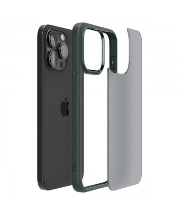 Spigen Ultra Hybrid iPhone 15 Pro Case - Dark Green