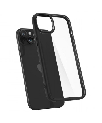 Spigen Ultra Hybrid iPhone 15 Case - Matte Black