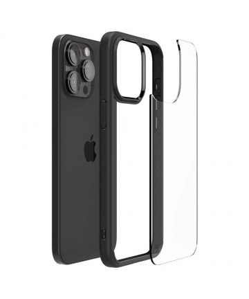 Spigen Ultra Hybrid iPhone 15 Pro Case - Matte Black