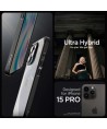 Spigen Ultra Hybrid iPhone 15 Pro Case - Matte Black