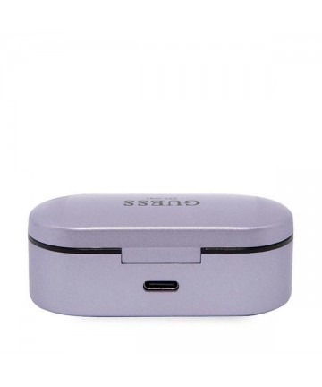 Guess GUTWST31EU TWS Bluetooth headphones + docking station purple/purple