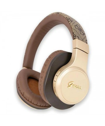 Guess Bluetooth on-ear headphones GUBH604GEMW brown/brown 4G Script